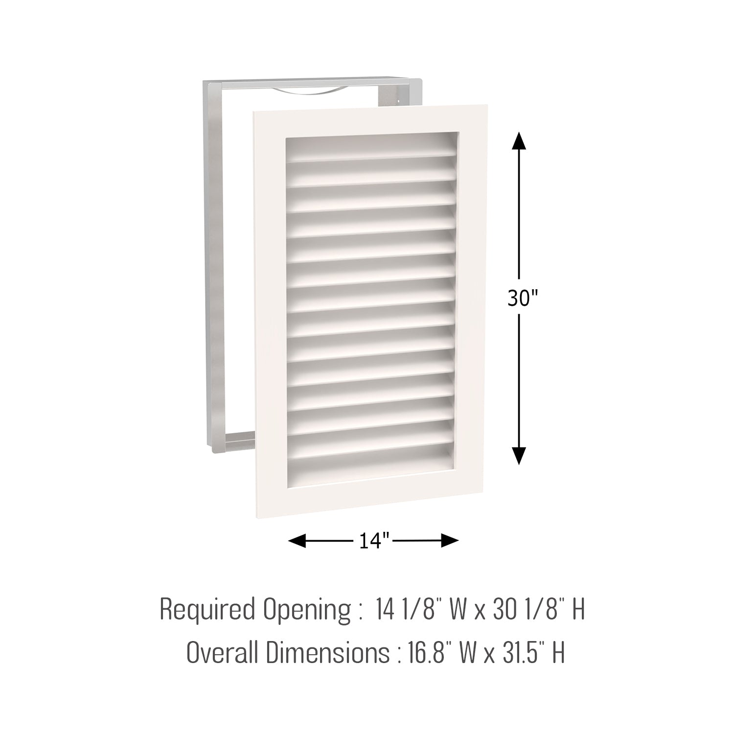 #Find Your Size: Width x Height x Depth Orientation._14 W x 30 H x 3 D (Vertical) (Backordered 2/20)