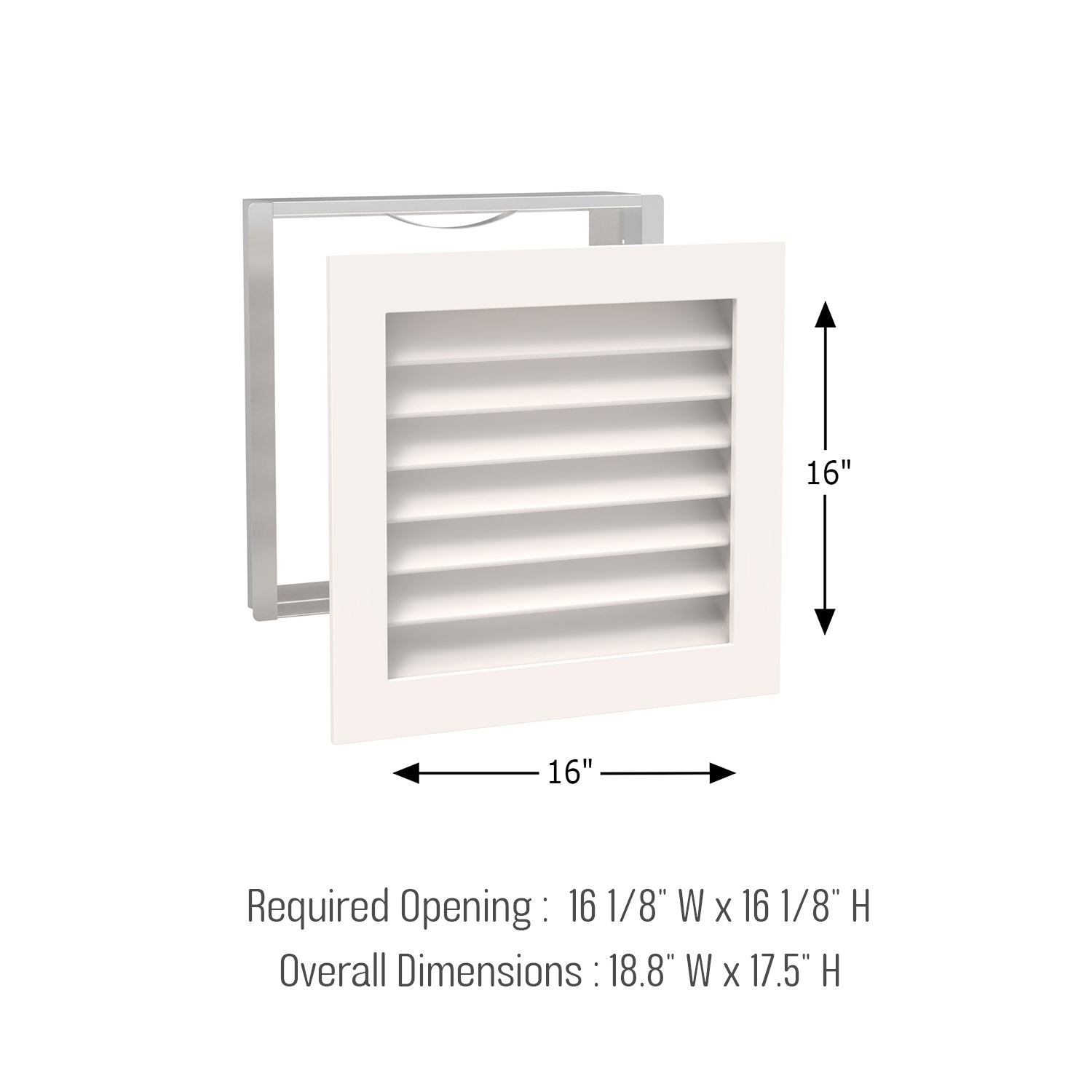 #Find Your Size: Width x Height x Depth Orientation._16 W x 16 H x 3 D