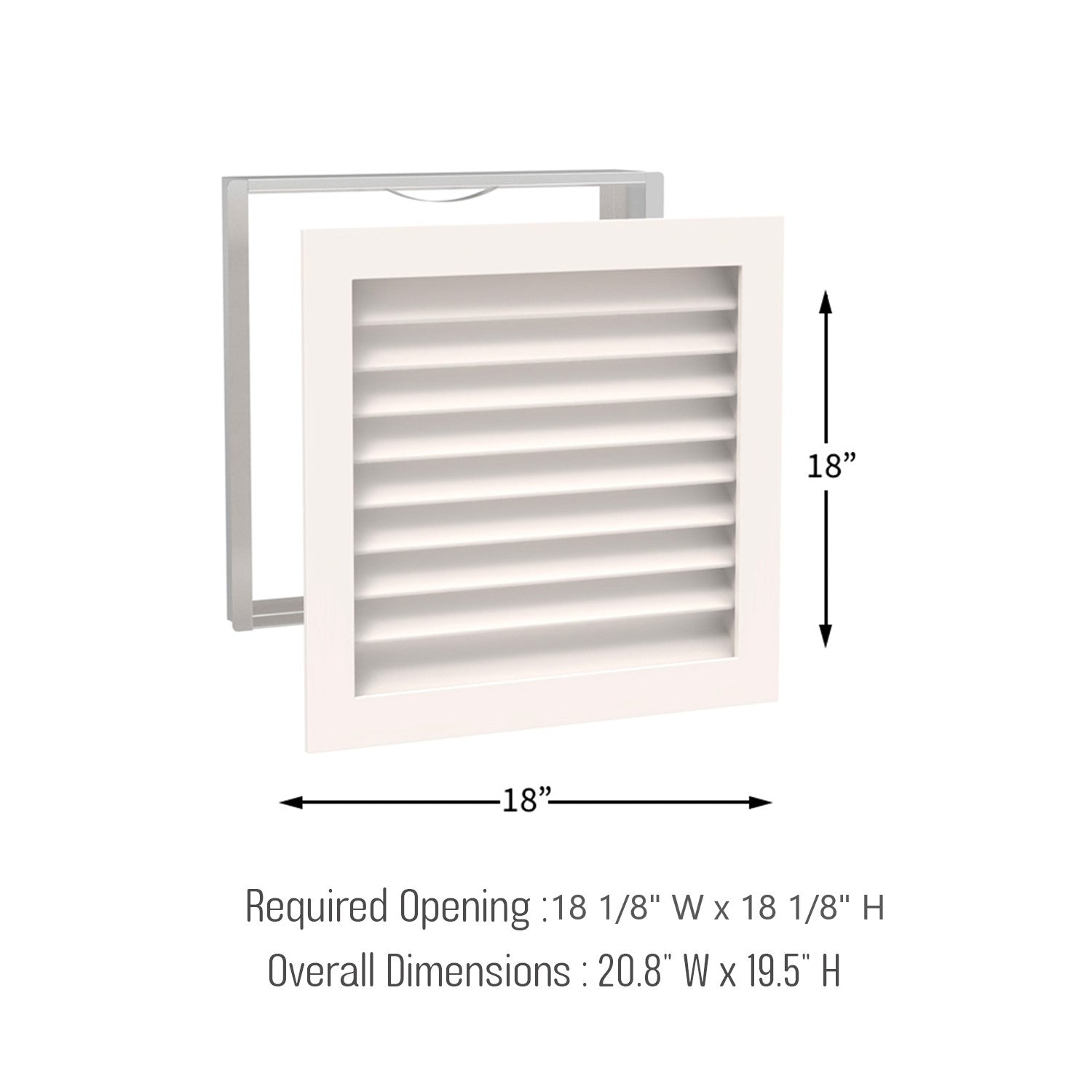 #Find Your Size: Width x Height x Depth Orientation._18 W x 18 H x 3 D ( Backordered 4/15)