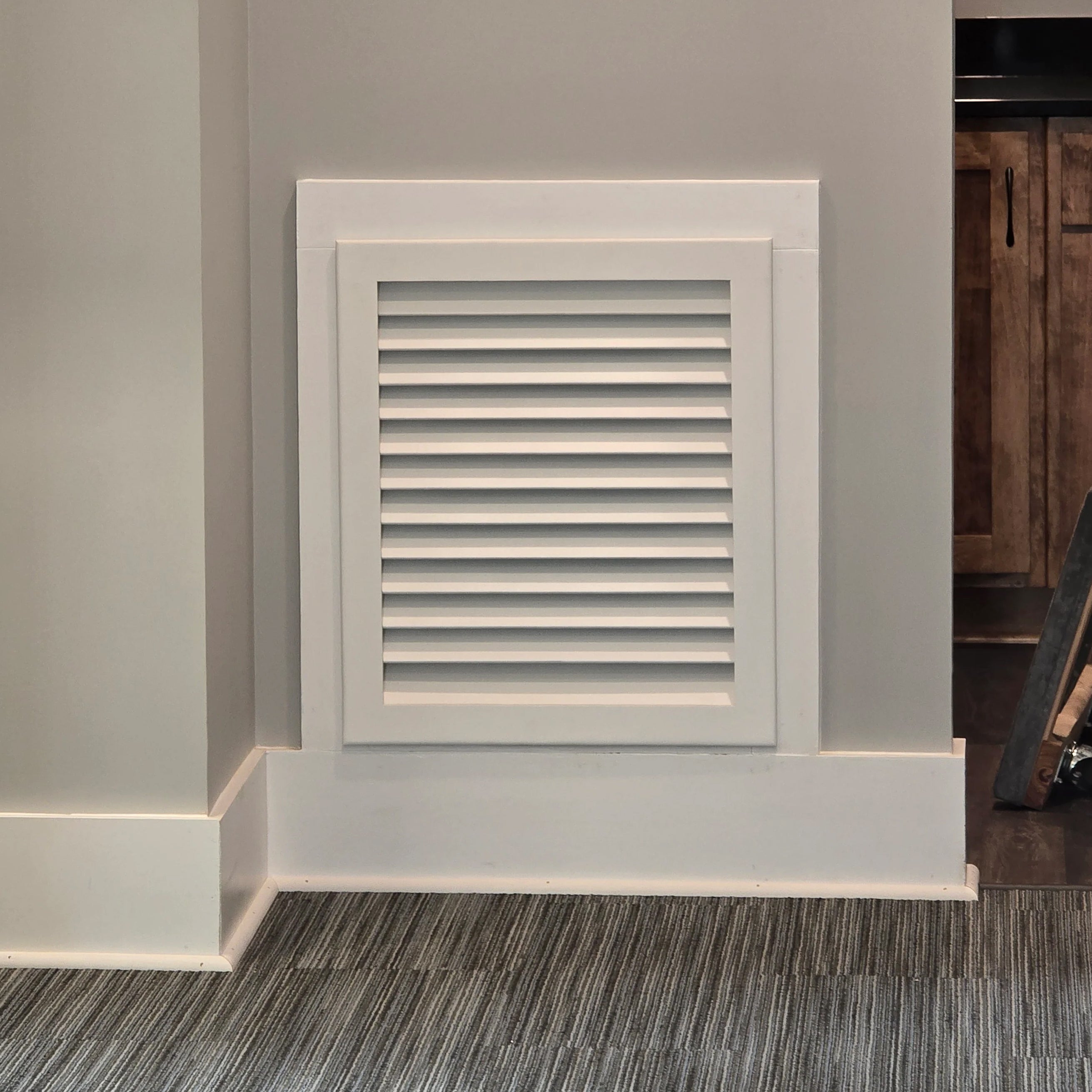 Luxury A/C Cold Air Return In-take Vent Covers - Primed, Solid Wood (Holds 1" Filters)