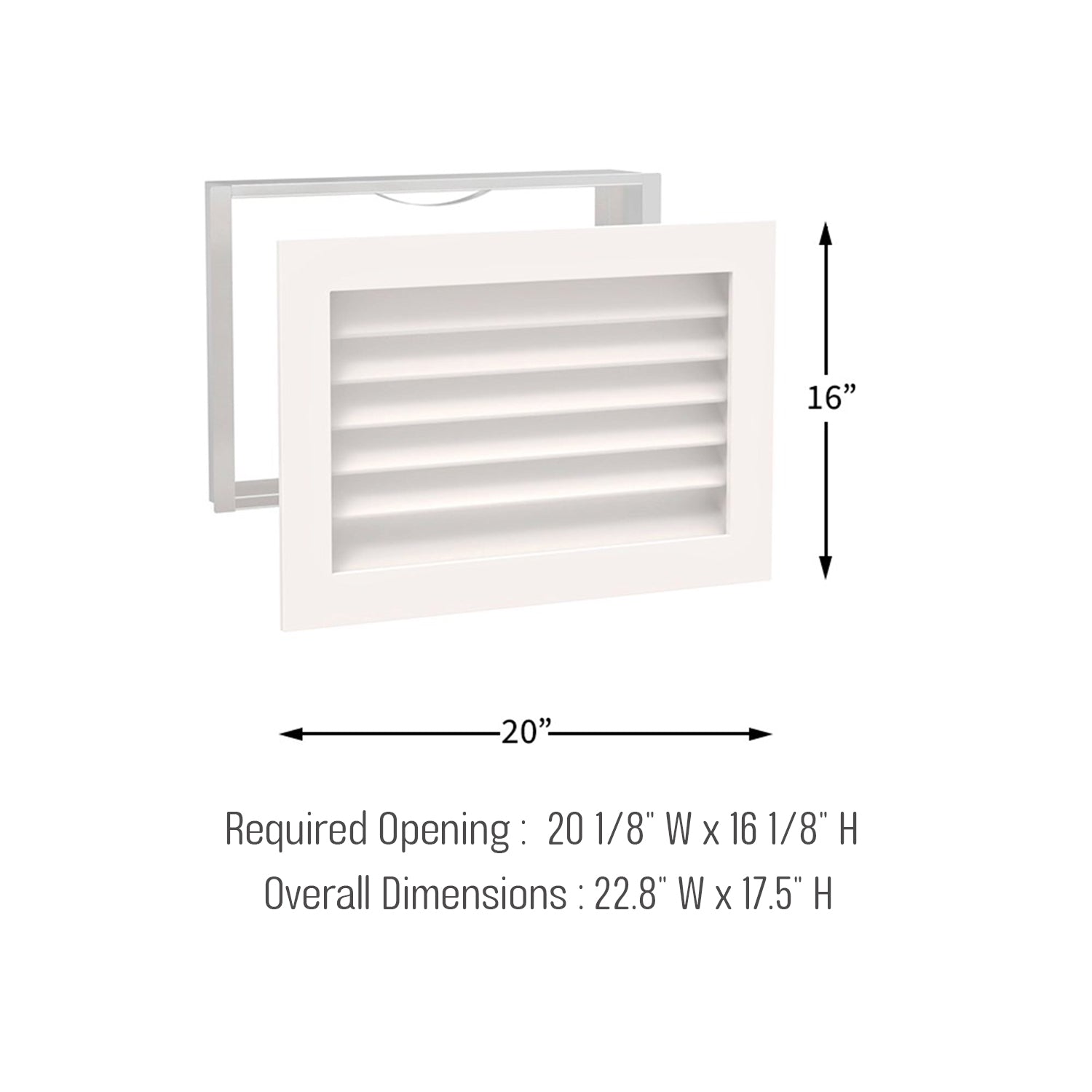 #Find Your Size: Width x Height x Depth Orientation._20 W x 16 H x 3 D (Horizontal) (Backordered 2/20)