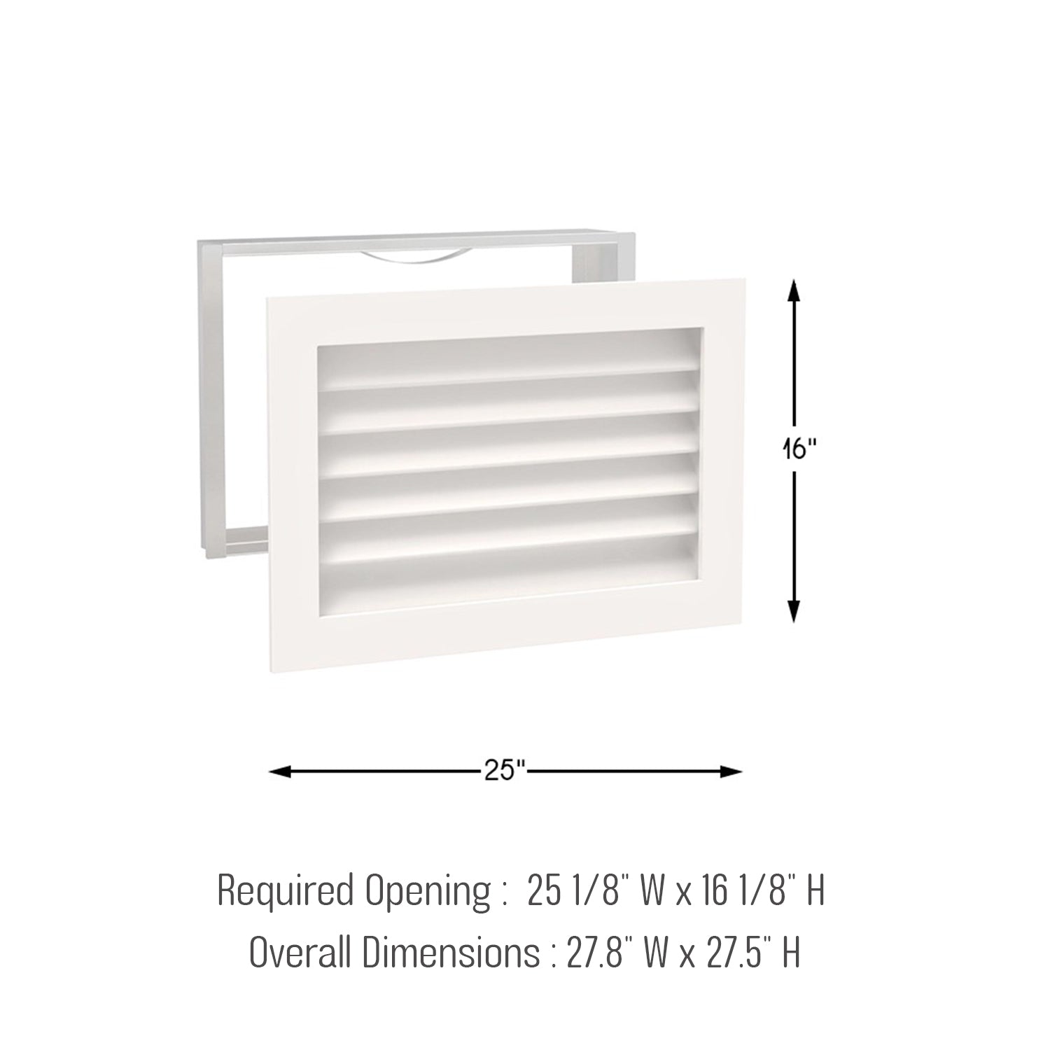 #Find Your Size: Width x Height x Depth Orientation._25 W x 16 H x 3 D ( Horizontal)