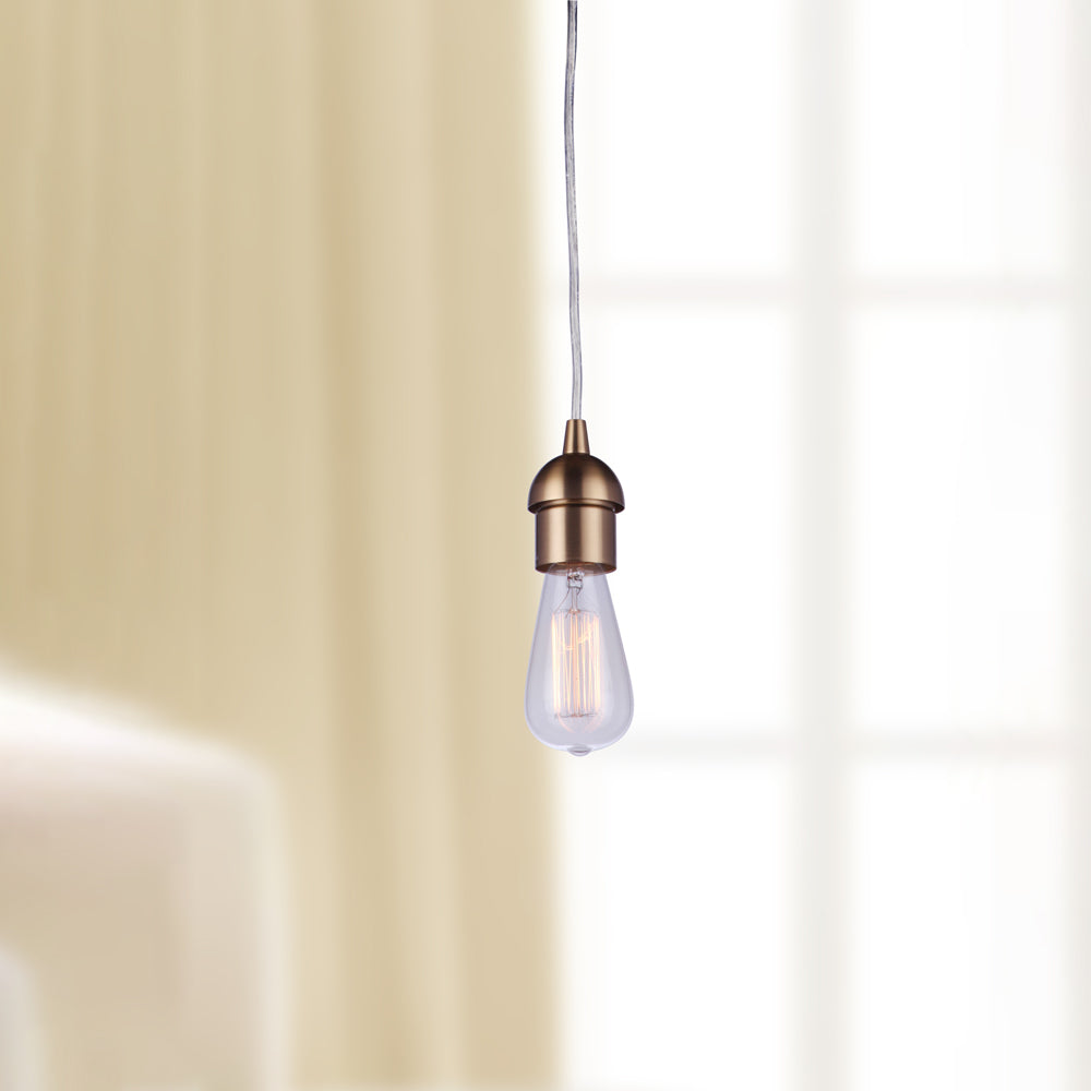  Satin Brass Instant Pendant Adapter